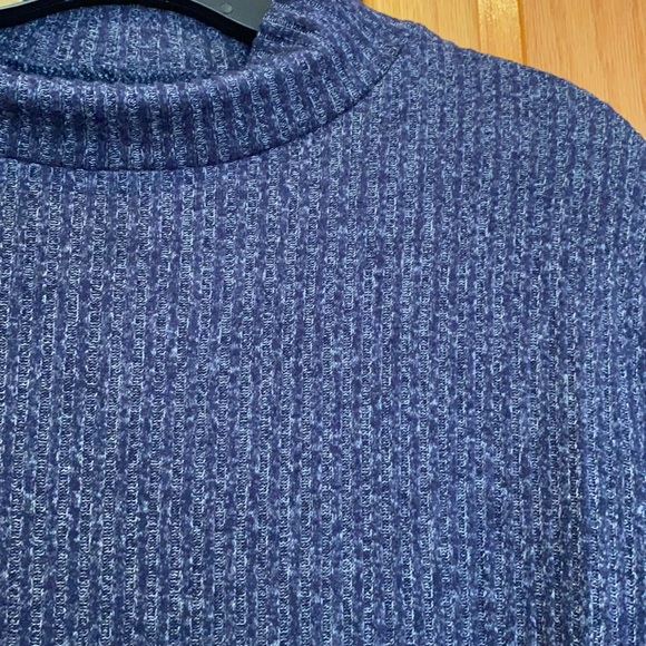 18/20 navy white Heathered turtleneck swing top tunic plus size top NWT - Picture 7 of 7